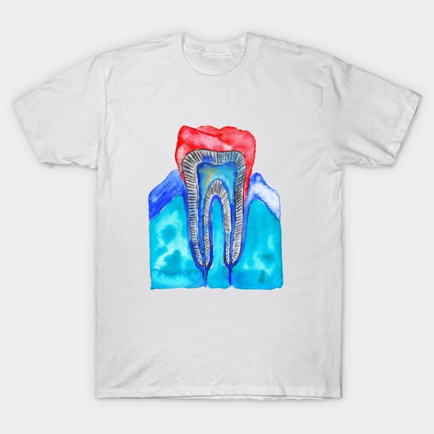 Tooth T-Shirt by RosaliArt